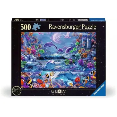 Puzzle 500 el. �wiec�ce w ciemno�ci - Magiczny �wiat Ravensburger