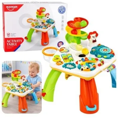LeanToys Stolik edykacyjny pianinko zje�d�alnia dla pi�ek