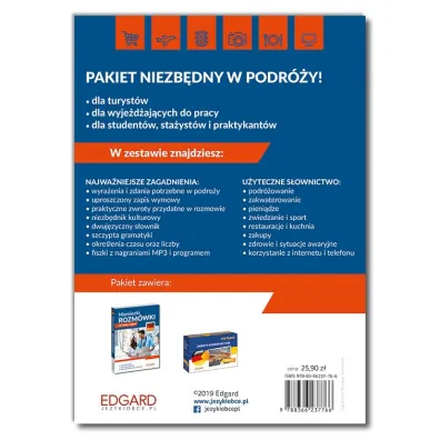 Niemiecki na ka�dy wyjazd. Rozm�wki + 100 fiszek