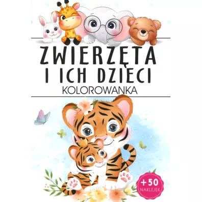 Zwierzta i ich dzieci. Kolorowanka