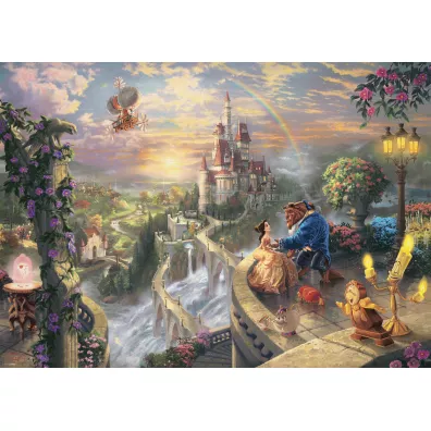 Puzzle 1000 el. Thomas Kinkade Pi�kna i Bestia Schmidt