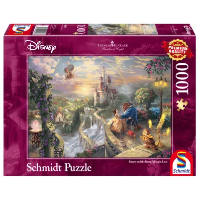 Puzzle 1000 el. Thomas Kinkade Pi�kna i Bestia Schmidt