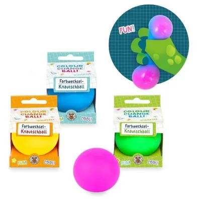 Pi�ka gniotek zmieniaj�ca kolor 5,5cm 1szt.mix Trendhaus