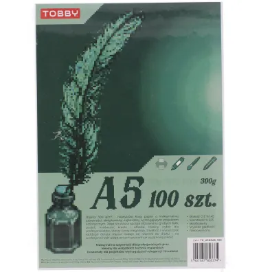 Tobby Papier Brystol A5 100 ark. 300g