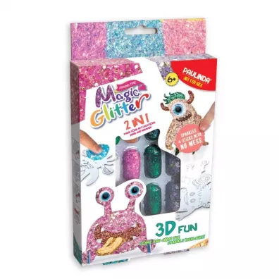 Zestaw kreatywny Strigo Magic Glitter stw�rz swojego stworka 3D