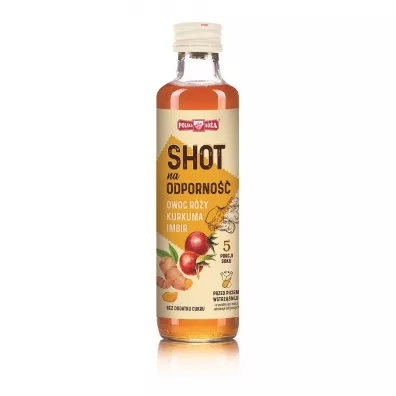 Polska Ra Shot na odporno Owoc ry, kurkuma, imbir 5 porcji 250 ml