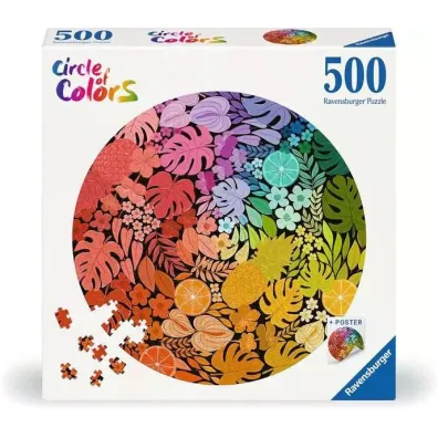 Puzzle 500 el. 2D Paleta kolor�w. Tropiki Ravensburger
