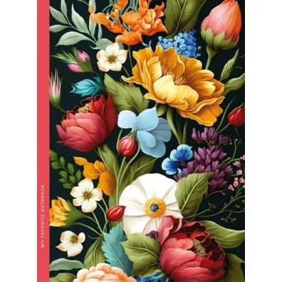 Fresh Notatnik ozdobny Flora 143x200 mm, kratka 48 kartek
