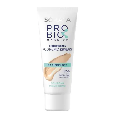 Soraya Probio Make-Up prebiotyczny podk�ad kryj�cy 03 Ciep�y Be� 30 ml