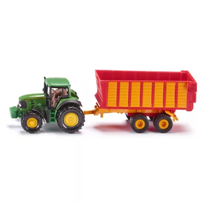 Siku 16 -TraktorJohnDeere z przyczep Silage S1650