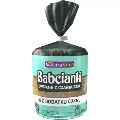 NaturaVena Babcianki owsiane z czarnuszk� bez dodatku cukru 100 g