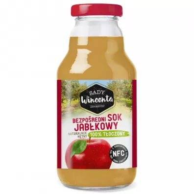 Sady Wincenta Sok 100% jabkowy naturalnie mtny toczony NFC 330 ml
