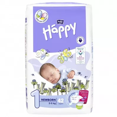 Bella Baby Happy Pieluchy Newborn 1 (2-5 kg) 42 szt.