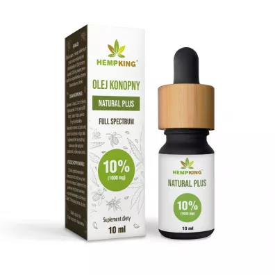HempKing Olej CBD Natural Plus 10% 1000 mg Suplement diety 10 ml