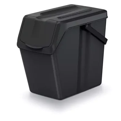 Prosperplast Keden kosz na mieci sortibox - czarny recykling 25 l