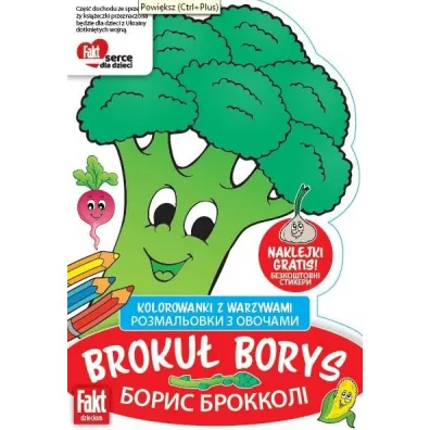 Kolorowanki z warzywami Broku� Borys w.pol-ukr