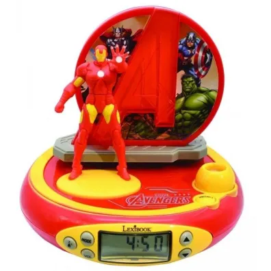 Budzik z projektorem 3D Iron Man Avengers Lexibook RP510AV