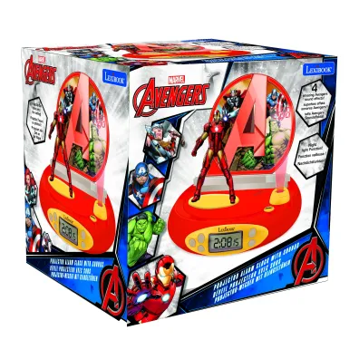 Budzik z projektorem 3D Iron Man Avengers Lexibook RP510AV
