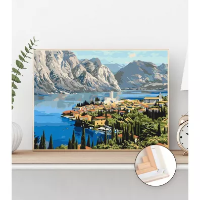 Twoje Hobby Malowanie po numerach - Miasteczko nad morzem 40x50cm