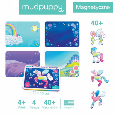 Magnetyczne konstrukcje Magiczne Jednoroce 4+ Mudpuppy