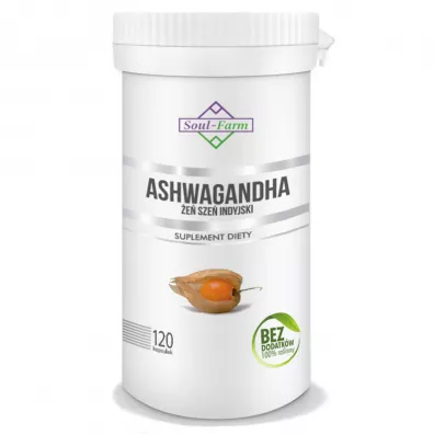 Soul Farm Ashwagandha ekstrakt 500 mg suplement diety 120 kaps.