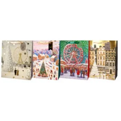 incood. Torba bo�onarodzeniowa 26x32cm Wioska jarmark