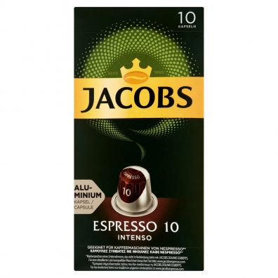 Jacobs Espresso Intenso Kawa mielona w kapsukach system Nespresso 10 x 5,2 g