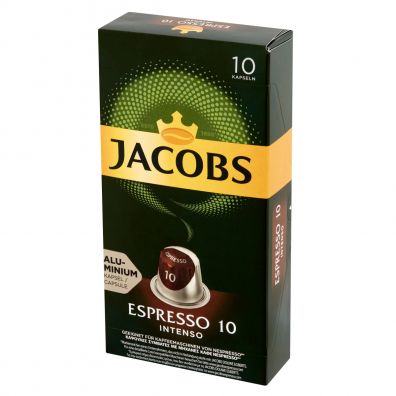 Jacobs Espresso Intenso Kawa mielona w kapsukach system Nespresso 10 x 5,2 g