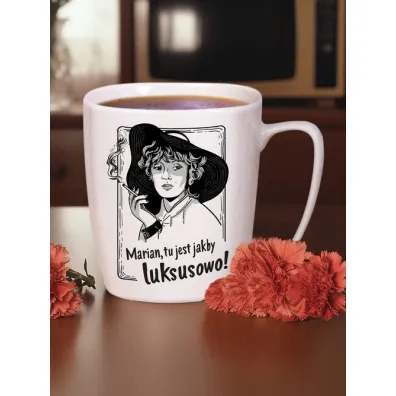 Kubek z uchem Marian tu jest jakby luksusowo