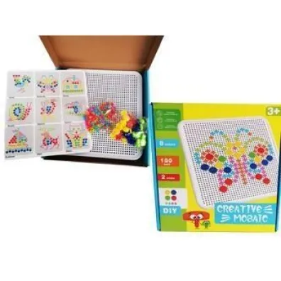 Grzybki kolorowe do tworzenia obrazk�w 160 szt Cabo-Toys