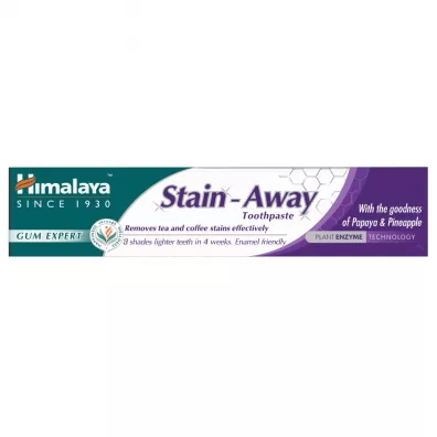 Himalaya Zio�owa pasta na przebarwienia z�b�w od kawy i herbaty Stain Away 75 ml