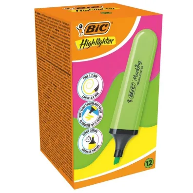 Bic Zakre�lacz Highlighter neon zielony 12 szt.