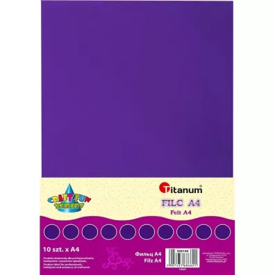 Titanum Filc A4 fioletowy 10 szt.