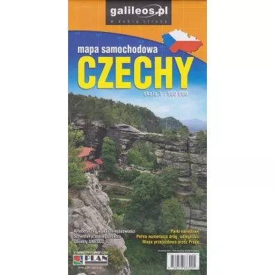 Mapa samochodowa Czechy 1:500 000