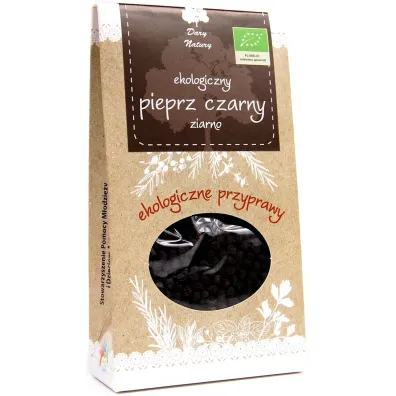 Dary Natury Pieprz czarny ziarno (uszkodzone opakowanie) 50 g Bio