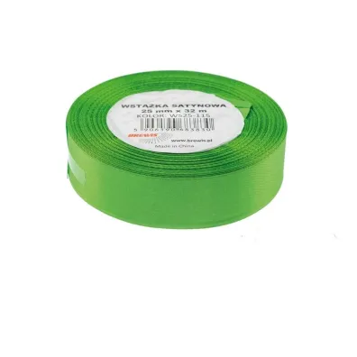 Brewis Wst��ka satynowa zielona 25mm x 32m