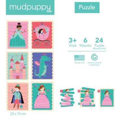 Puzzle Patyczki Ksiniczki 3+ Mudpuppy