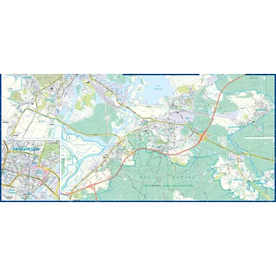 Szczecin plan miasta 1:22 000 laminat 2023