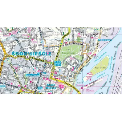 Szczecin plan miasta 1:22 000 laminat 2023