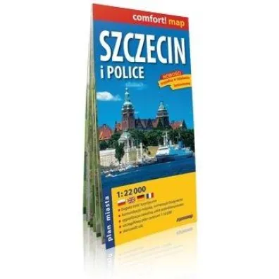 Szczecin plan miasta 1:22 000 laminat 2023