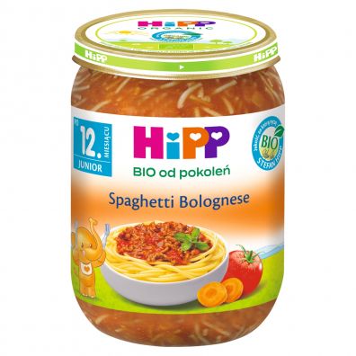 Hipp Junior Spaghetti Bolognese po 12. miesicu 250 g Bio
