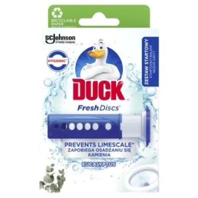 Duck Fresh Discs Eucalyptus �elowy kr��ek do toalety o zapachu eukaliptusowym 36 ml