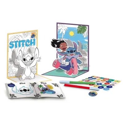 Stitch szko�a rysowania z plecakiem Lisciani