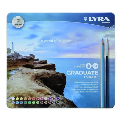 Fila Kredki Graduate Aqua metal box M24