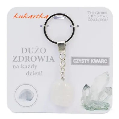 Kukartka Brelok Du�o zdrowia czysty kwarc