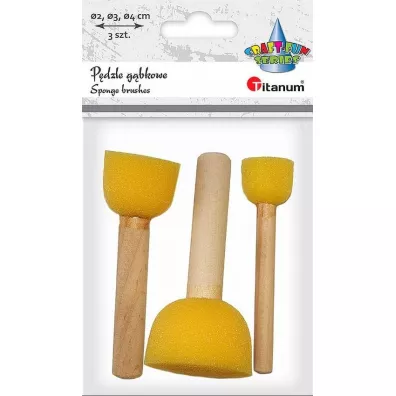 Titanum P�dzle g�bkowe p�askie mix 3 szt.