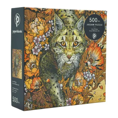 Puzzle 500 PC Lynx Rising Erica Williams Art Paperblanks