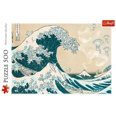 Puzzle 500 el. Wielka kocia fala Trefl