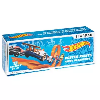 Starpak Farby plakatowe Hot Wheels 12 x 20 ml