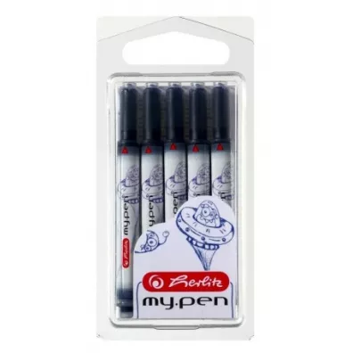 Herlitz Naboje do pi�ra My.pen niebieskie 5 szt.